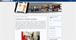 Desktop Screenshot of clubedepalestras.blogspot.com