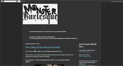 Desktop Screenshot of monsterburlesque.blogspot.com