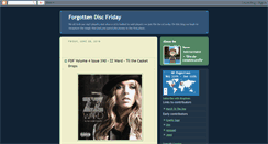 Desktop Screenshot of forgottendiscfriday.blogspot.com