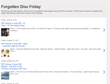Tablet Screenshot of forgottendiscfriday.blogspot.com