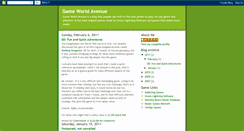 Desktop Screenshot of gameworldavenue.blogspot.com