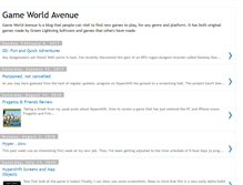 Tablet Screenshot of gameworldavenue.blogspot.com