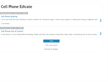Tablet Screenshot of cellphoneedicate.blogspot.com