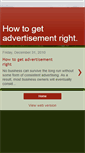 Mobile Screenshot of howtogetadvertisementright.blogspot.com