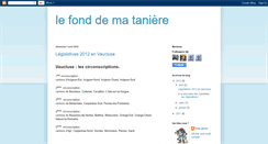 Desktop Screenshot of lefondemataniere.blogspot.com