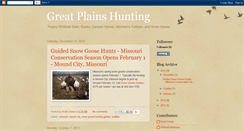 Desktop Screenshot of greatplainshunting.blogspot.com