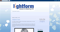 Desktop Screenshot of lightformmediamarketing.blogspot.com