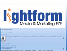 Tablet Screenshot of lightformmediamarketing.blogspot.com