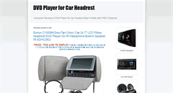 Desktop Screenshot of dvdplayerforcarheadrest.blogspot.com