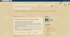 Desktop Screenshot of ijslandsehonden.blogspot.com