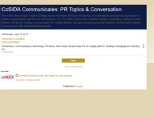 Tablet Screenshot of cosidacommunicates.blogspot.com