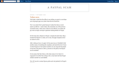 Desktop Screenshot of apaypalscam.blogspot.com