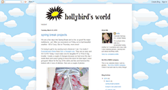 Desktop Screenshot of hollybirdsworld.blogspot.com