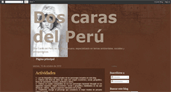 Desktop Screenshot of doscarasdelperu.blogspot.com