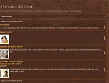 Tablet Screenshot of doscarasdelperu.blogspot.com