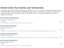 Tablet Screenshot of dream-come-true-stories.blogspot.com
