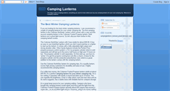 Desktop Screenshot of campinglanterns.blogspot.com