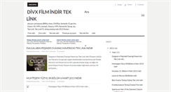 Desktop Screenshot of divxfilmindirteklink.blogspot.com