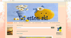 Desktop Screenshot of eu-estou-aki.blogspot.com