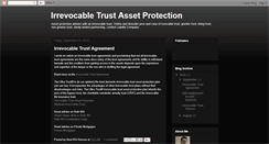 Desktop Screenshot of irrevocable-trust-asset-protection.blogspot.com