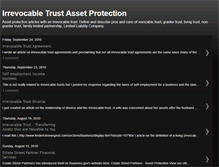 Tablet Screenshot of irrevocable-trust-asset-protection.blogspot.com