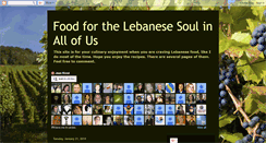 Desktop Screenshot of lebanesesoulfood.blogspot.com