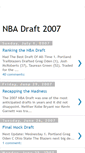 Mobile Screenshot of nbadraft2007.blogspot.com