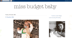 Desktop Screenshot of missbudgetbaby.blogspot.com