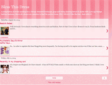 Tablet Screenshot of blessthisdress.blogspot.com