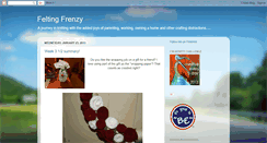 Desktop Screenshot of feltingfrenzy.blogspot.com