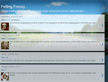 Tablet Screenshot of feltingfrenzy.blogspot.com