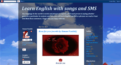 Desktop Screenshot of learnenglishwithsongsandsms.blogspot.com