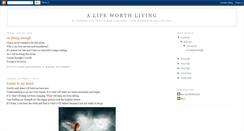 Desktop Screenshot of ellifeworthliving.blogspot.com