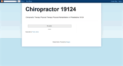 Desktop Screenshot of chiropractor19124.blogspot.com