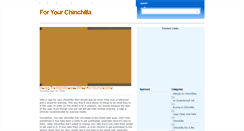 Desktop Screenshot of foryourchinchilla.blogspot.com