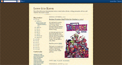 Desktop Screenshot of leaveittokaren.blogspot.com