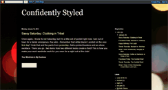 Desktop Screenshot of confidentlystyled.blogspot.com