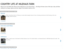 Tablet Screenshot of milehauscountryliving.blogspot.com