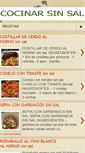 Mobile Screenshot of cocinarsinsal.blogspot.com