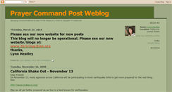 Desktop Screenshot of prayercommandpost.blogspot.com