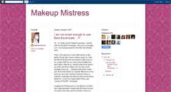 Desktop Screenshot of missmakeupmistress.blogspot.com