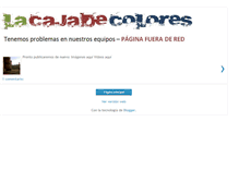 Tablet Screenshot of lacajadecolores.blogspot.com