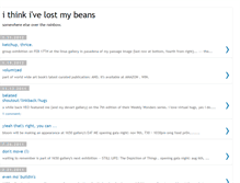 Tablet Screenshot of lostmybeans.blogspot.com