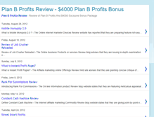 Tablet Screenshot of plan-b-profits-review.blogspot.com