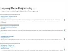 Tablet Screenshot of iphoneprogrammingfordummies.blogspot.com