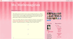 Desktop Screenshot of msmathemagician.blogspot.com