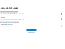 Tablet Screenshot of mrsmacksclass.blogspot.com