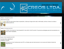 Tablet Screenshot of creosltda.blogspot.com