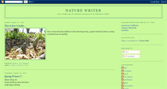 Desktop Screenshot of naturewriter.blogspot.com