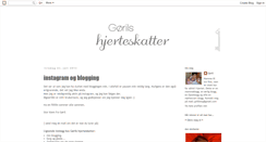 Desktop Screenshot of hjerteskatter.blogspot.com
